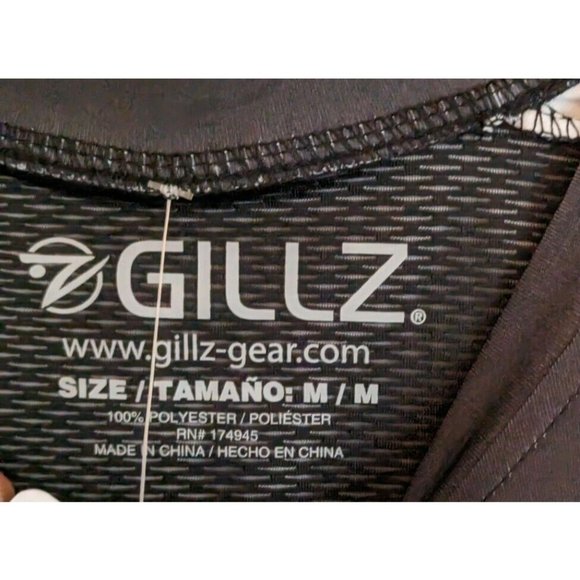 Gillz Mens LS UV Tournament Series V2 Black Camo L/S Fishing Shirt Sz Medium - Picture 4 of 4